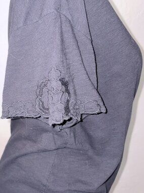 Old Navy Black Embroidered Short Sleeve Relaxed Fit Tee Plus Size XXL